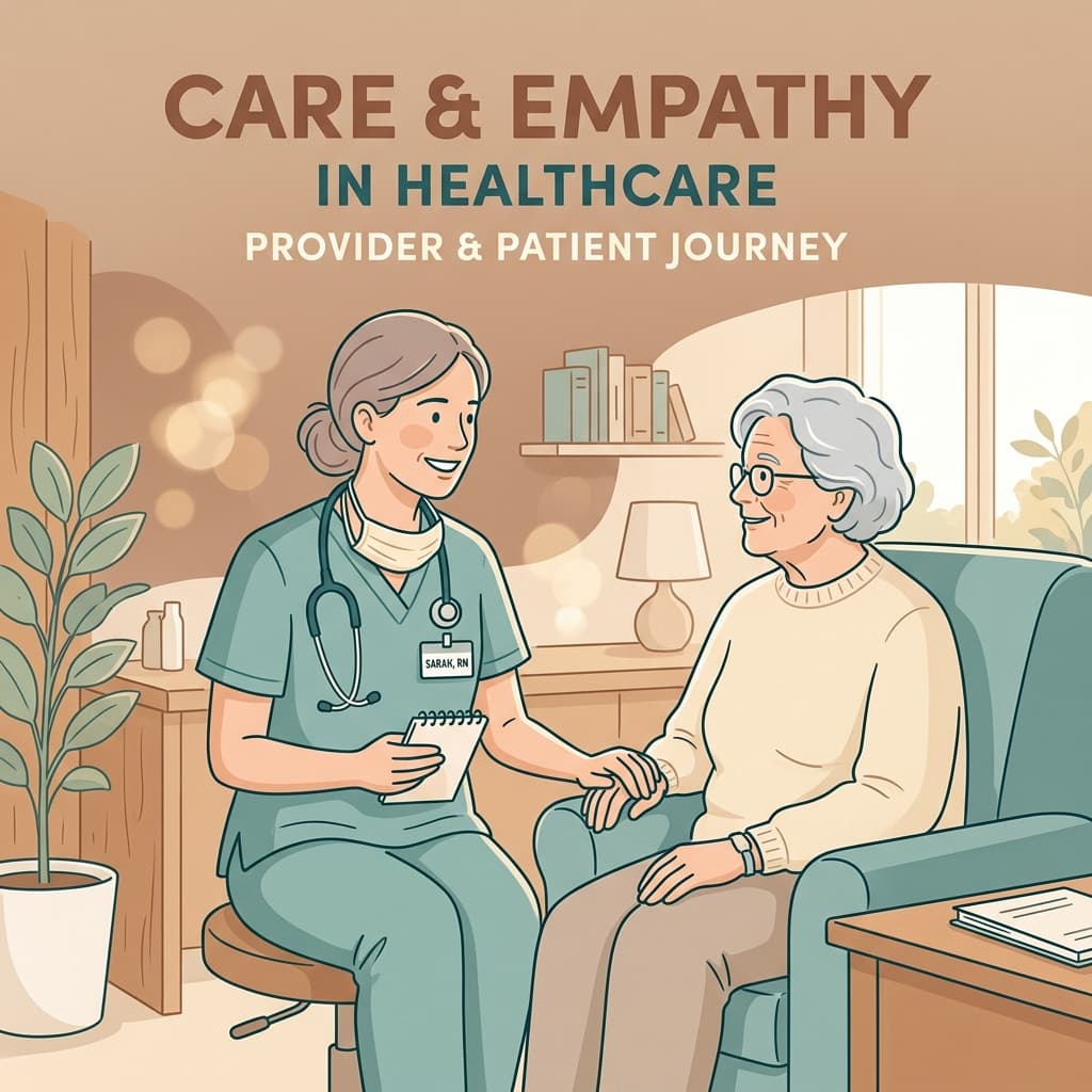 Caring Doctor and Patient Illustration